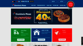 What Dominos.co.id website looked like in 2022 (1 year ago)