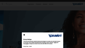 What Duravit.us website looked like in 2022 (1 year ago)