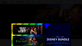 What Disney.go.com website looked like in 2022 (1 year ago)