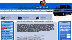 What Daciaclub.de website looked like in 2011 (12 years ago)