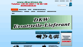 What Dkw-klose.de website looked like in 2022 (1 year ago)