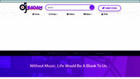 What Djsadam.com website looked like in 2022 (1 year ago)