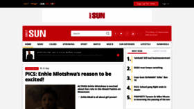 What Dailysun.co.za website looked like in 2022 (1 year ago)
