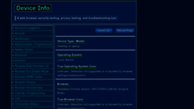 What Deviceinfo.me website looked like in 2022 (1 year ago)