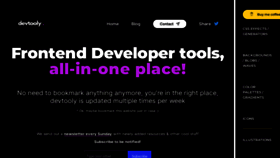 What Devtooly.com website looked like in 2022 (1 year ago)