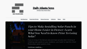 What Dailyatlantanews.com website looked like in 2022 (1 year ago)