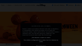 What Disneystore.es website looked like in 2022 (1 year ago)