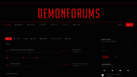 What Demonforums.net website looked like in 2022 (1 year ago)