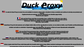 What Duckproxy.com website looked like in 2022 (1 year ago)