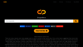 What Dopebox.se website looked like in 2022 (1 year ago)