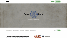 What Demoskratia.org website looked like in 2022 (1 year ago)