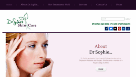 What Drsophie.co.uk website looked like in 2022 (1 year ago)