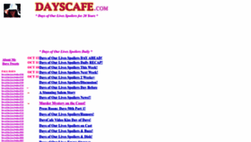 What Dayscafe.com website looked like in 2022 (1 year ago)