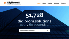 What Digiprom.solutions website looked like in 2022 (1 year ago)