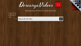 What Descargavideos.tv website looked like in 2022 (2 years ago)
