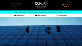 What Dhwindowcleaning.co.uk website looked like in 2022 (1 year ago)