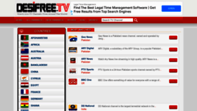 What Desifree.tv website looked like in 2022 (1 year ago)