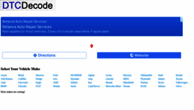 What Dtcdecode.com website looked like in 2022 (1 year ago)