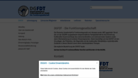 What Dgfdt.de website looked like in 2022 (1 year ago)