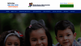 What Dentistry4kids.us website looked like in 2022 (1 year ago)