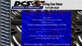 What Dcsdrivingschool.com website looked like in 2022 (1 year ago)