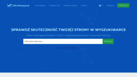 What Dobrapozycja.pl website looked like in 2022 (1 year ago)