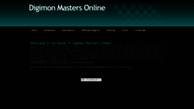 What Digimonmasters.yolasite.com website looked like in 2022 (1 year ago)