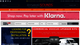 What Dynamicsounds.co.uk website looked like in 2022 (1 year ago)