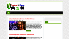 What Downloadpcgames25.com website looked like in 2022 (1 year ago)