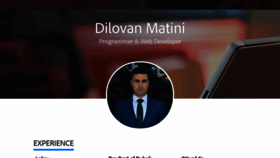 What Dilovan.net website looked like in 2022 (1 year ago)