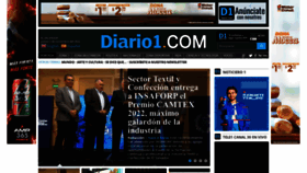 What Diario1.com website looked like in 2022 (1 year ago)