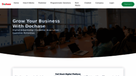 What Dochase.com website looked like in 2022 (1 year ago)