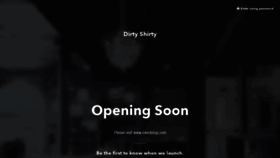 What Dirtyshirty.com website looked like in 2022 (1 year ago)