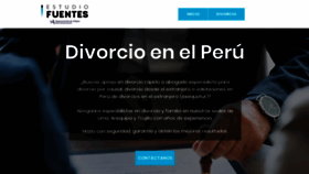 What Divorcioperu.pe website looked like in 2022 (1 year ago)