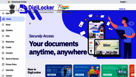 What Digitallocker.gov.in website looked like in 2022 (1 year ago)