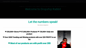 What Dropshiprabbit.com website looked like in 2022 (1 year ago)