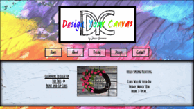 What Designyourcanvas.com website looked like in 2022 (1 year ago)