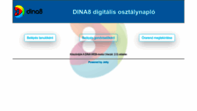 What Dina.szig.hu website looked like in 2022 (1 year ago)