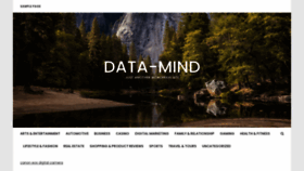 What Data-mind.co.uk website looked like in 2022 (3 years ago)