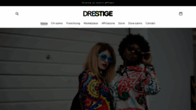 What Drestige.com website looked like in 2022 (1 year ago)