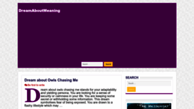 What Dreamaboutmeaning.com website looked like in 2022 (1 year ago)