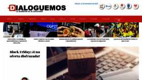 What Dialoguemos.ec website looked like in 2022 (1 year ago)