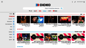 What Dideo.tv website looked like in 2022 (1 year ago)