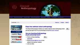 What Discoveranthropology.org.uk website looked like in 2022 (1 year ago)