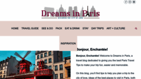 What Dreamsinparis.com website looked like in 2022 (1 year ago)