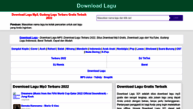 What Downloadlagu.vin website looked like in 2022 (1 year ago)