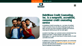 What Debtwave.org website looked like in 2022 (1 year ago)