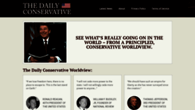 What Dailyconservative.com website looked like in 2022 (1 year ago)