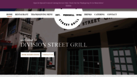 What Divisionstreetgrill.com website looked like in 2022 (1 year ago)