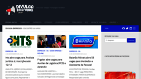 What Divulgaempregos.com.br website looked like in 2022 (1 year ago)